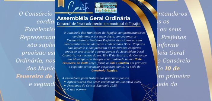 Convite para a Assembleia Geral Ordinária